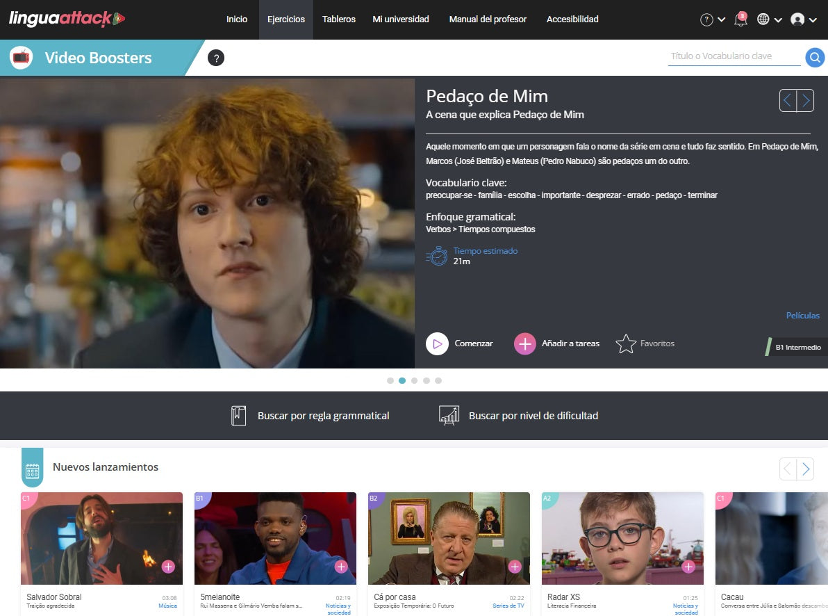 Plataforma Online para Practicar y Aprender PORTUGUÉS - 12 MESES