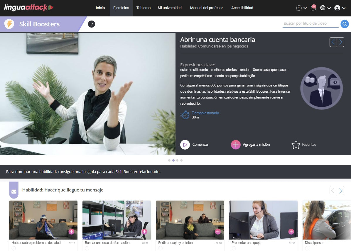 Plataforma Online para Practicar y Aprender PORTUGUÉS  - 12 MESES